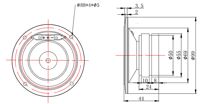 MR75T01C-A HF tweeter speaker