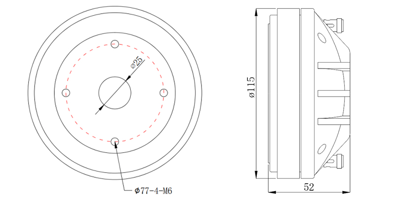 MR440F tweeter speaker