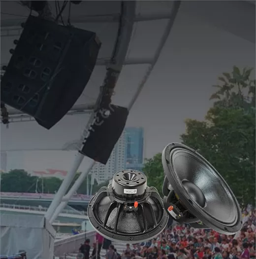 Outdoor performance line array speakers